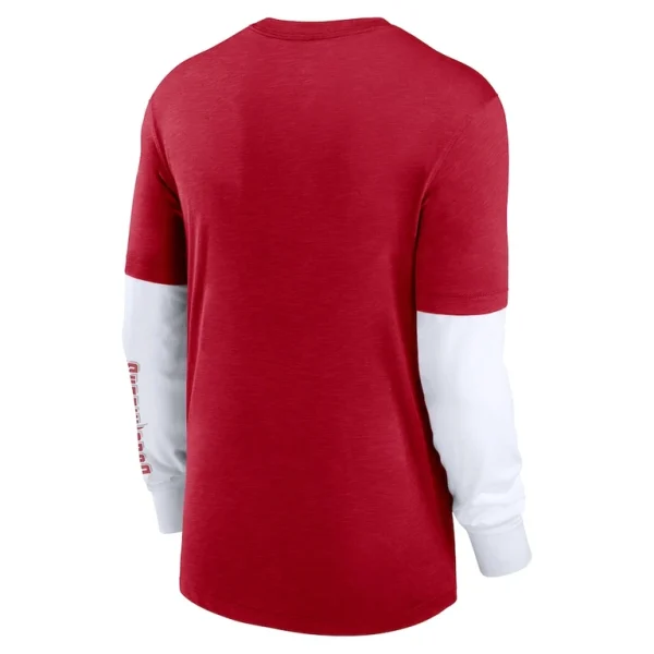 Tampa bay buccaneers nike slub fashion long sleeve t shirt Heather red L