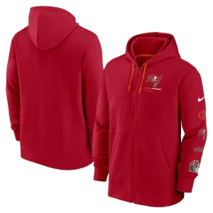Tampa bay buccaneers nike surrey full zip hoodie Red