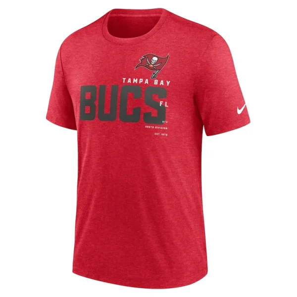Tampa bay buccaneers nike team tri blend t shirt Heather red M