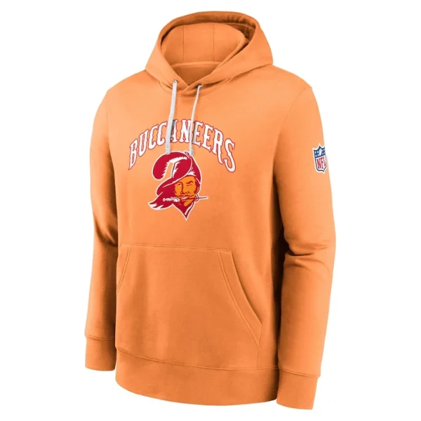 Tampa bay buccaneers nike throwback club pullover hoodie Orange M
