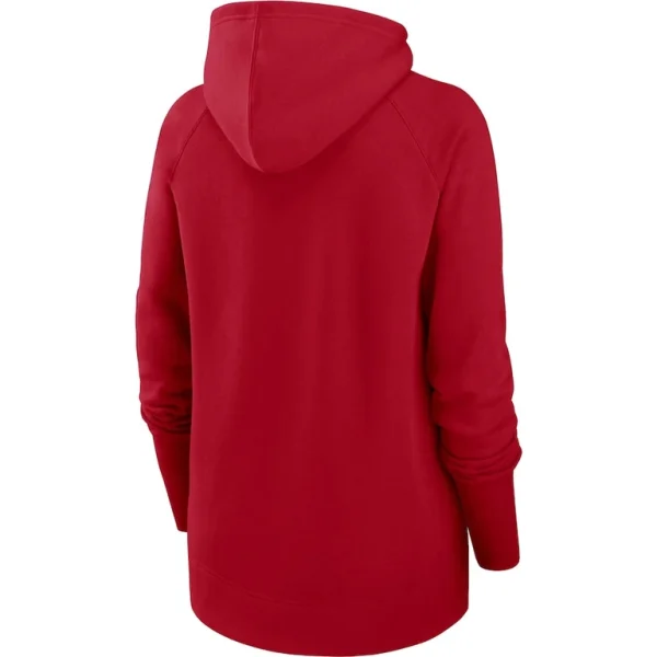 Tampa bay buccaneers nike womens asymmetrical raglan full zip hoodie Red M