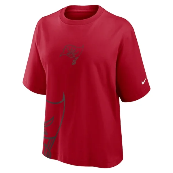 Tampa bay buccaneers nike womens boxy t shirt Red S