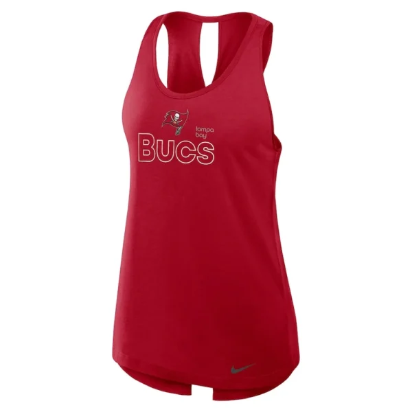 Tampa bay buccaneers nike womens crossback performance tank top Red S