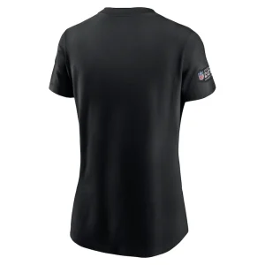 Tampa bay buccaneers nike womens crucial catch sideline tri blend t shirt Black M