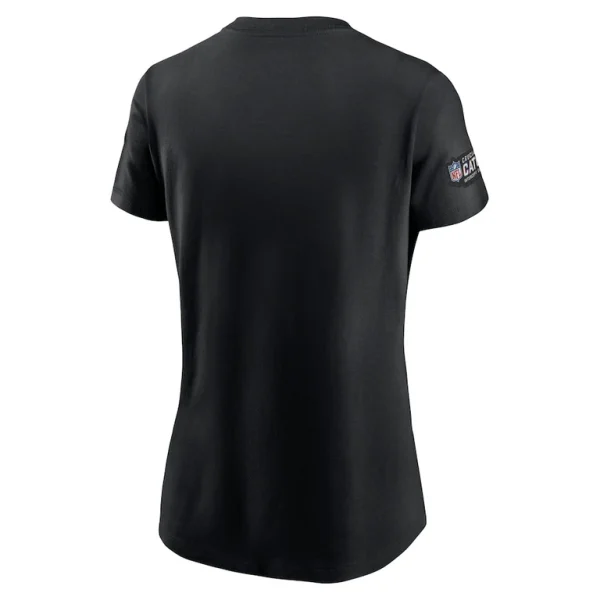 Tampa bay buccaneers nike womens crucial catch sideline tri blend t shirt Black M