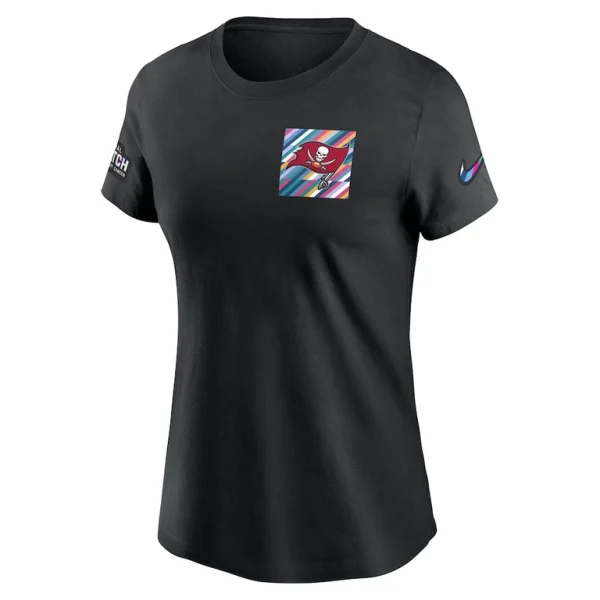 Tampa bay buccaneers nike womens crucial catch sideline tri blend t shirt Black S