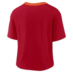 Tampa bay buccaneers nike womens high hip fashion cropped top Red M