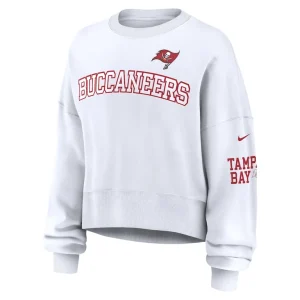 Tampa bay buccaneers nike womens oversized pullover sweatshirt White S