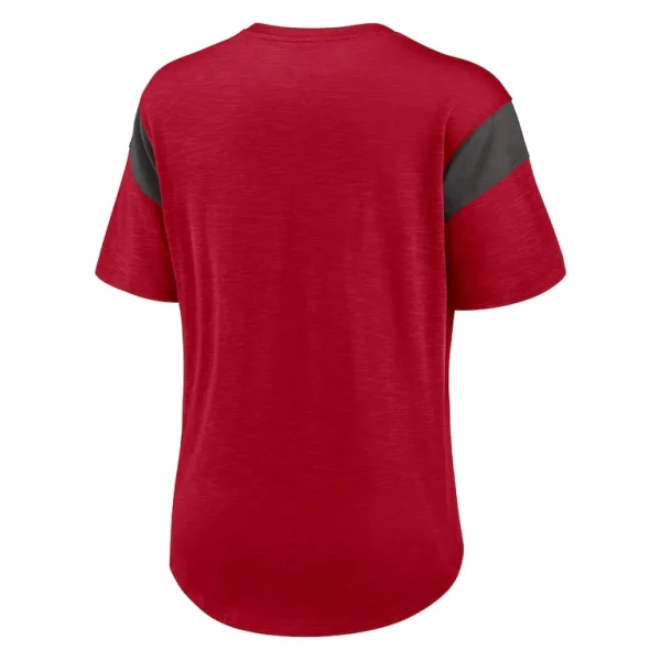 Tampa bay buccaneers nike womens primary logo fashion top Heather red M