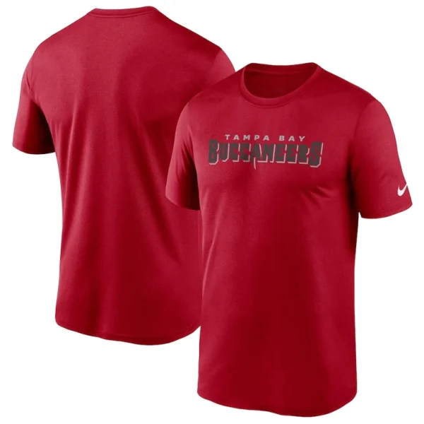 Tampa bay buccaneers nike wordmark legend performance t shirt Red