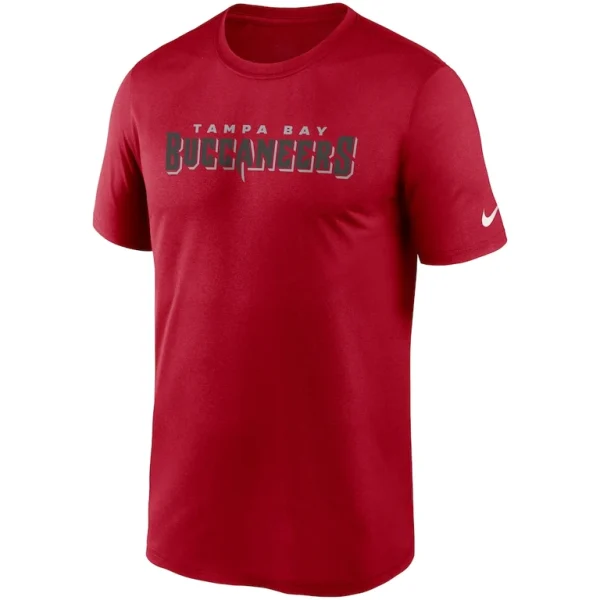 Tampa bay buccaneers nike wordmark legend performance t shirt Red M