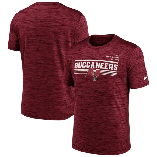 Tampa bay buccaneers nike yardline velocity performance t shirt Red