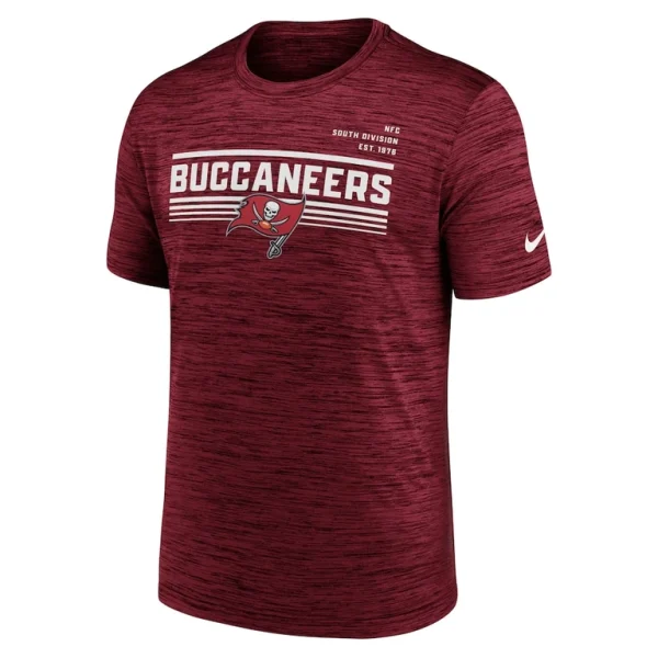 Tampa bay buccaneers nike yardline velocity performance t shirt Red M