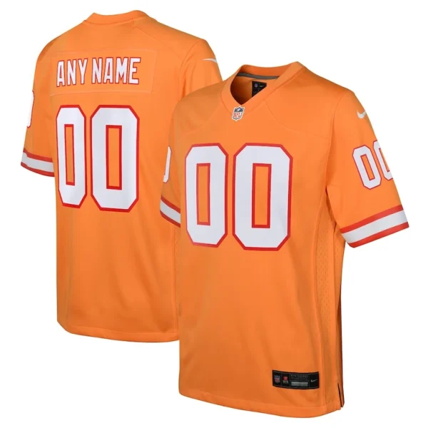 Tampa bay buccaneers nike youth custom throwback game jersey Orange