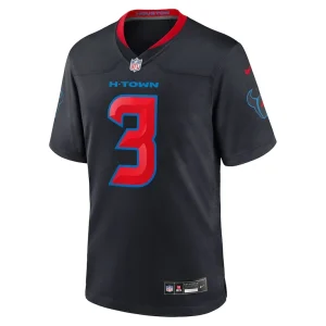 Tank dell houston texans nike 2nd alternate game jersey Navy M