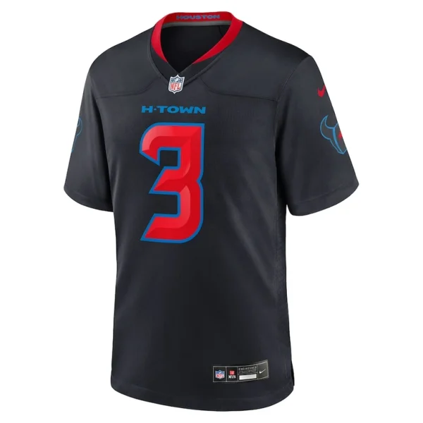 Tank dell houston texans nike 2nd alternate game jersey Navy M