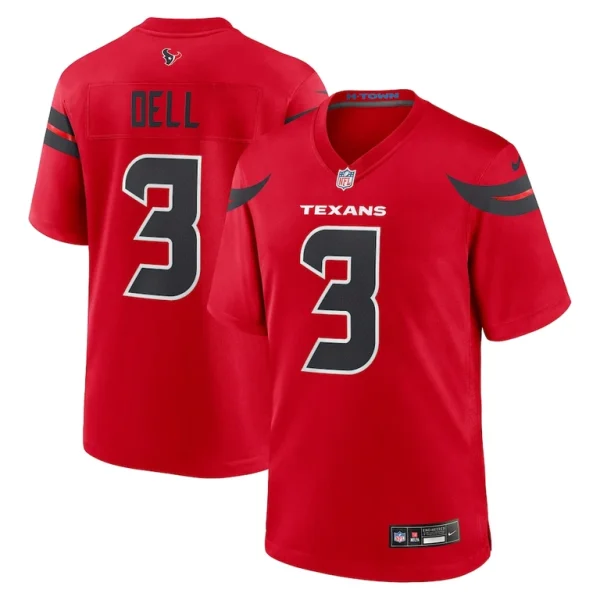 Tank dell houston texans nike alternate game jersey Red
