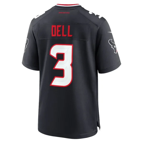 Tank dell houston texans nike game jersey Navy L