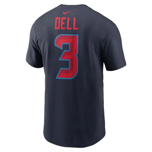Tank dell houston texans nike name number t shirt Navy L