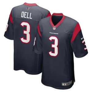 Tank dell houston texans nike player game jersey Navy