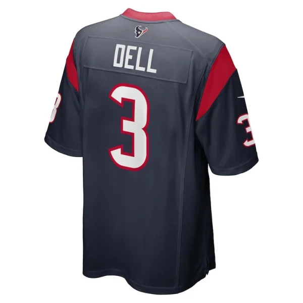 Tank dell houston texans nike player game jersey Navy L