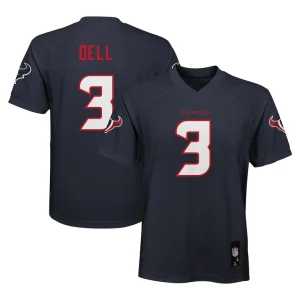 Tank dell houston texans youth replica player jersey Navy
