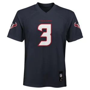 Tank dell houston texans youth replica player jersey Navy Yth M