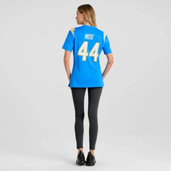 Tanner muse los angeles chargers nike womens team game jersey Powder blue 2XL