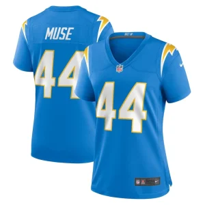 Tanner muse los angeles chargers nike womens team game jersey Powder blue