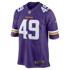 Tanner vallejo minnesota vikings nike team game jersey Purple M