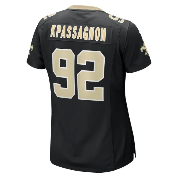 Tanoh kpassagnon new orleans saints nike womens game player jersey Black L