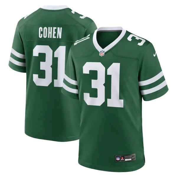 Tarik cohen new york jets nike team game jersey Legacy green
