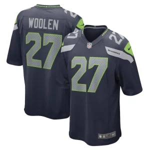 Tariq woolen seattle seahawks nike game player jersey College navy