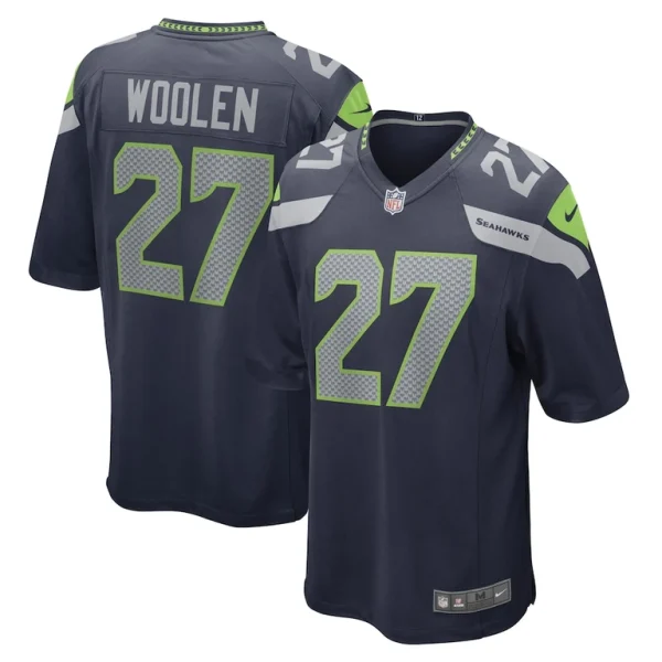 Tariq woolen seattle seahawks nike game player jersey College navy