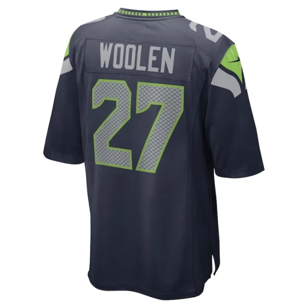 Tariq woolen seattle seahawks nike game player jersey College navy L