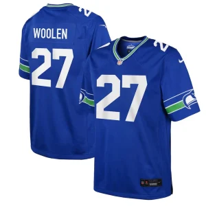 Tariq woolen seattle seahawks nike youth alternate player game jersey Royal
