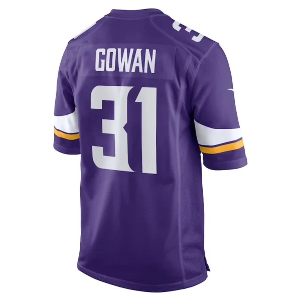 Tay gowan minnesota vikings nike home game player jersey Purple L