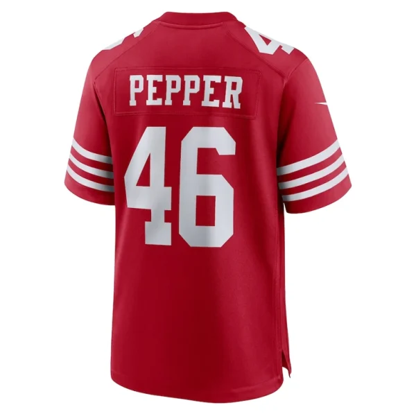 Taybor pepper san francisco 49ers nike game jersey Scarlet L