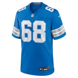 Taylor decker detroit lions nike team game jersey Blue M