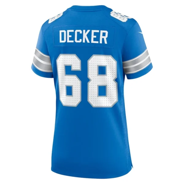 Taylor decker detroit lions nike womens team game jersey Blue L