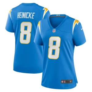 Taylor heinicke los angeles chargers nike womens game jersey Powder blue