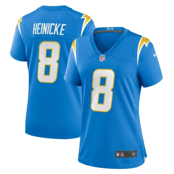 Taylor heinicke los angeles chargers nike womens game jersey Powder blue