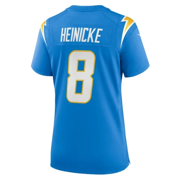 Taylor heinicke los angeles chargers nike womens game jersey Powder blue L