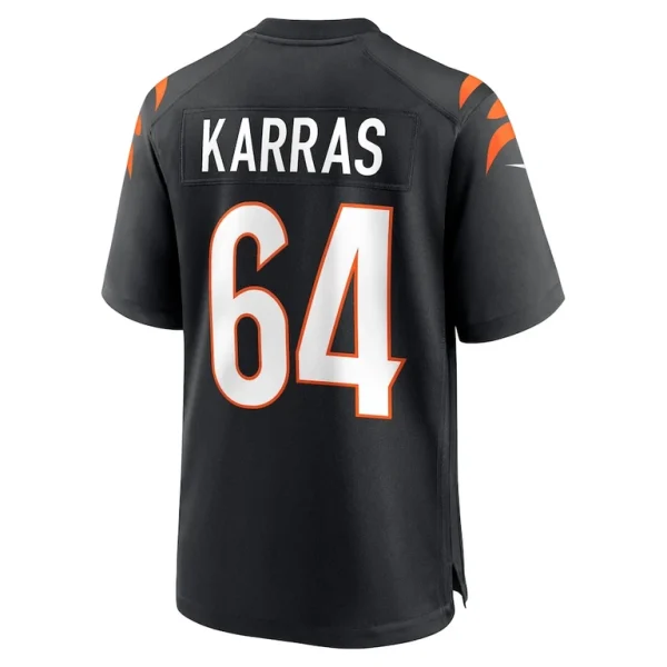 Ted karras cincinnati bengals nike game player jersey Black L