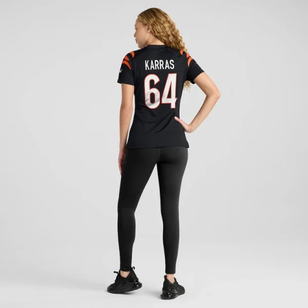 Ted karras cincinnati bengals nike womens game player jersey Black 2XL