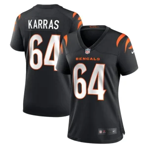 Ted karras cincinnati bengals nike womens game player jersey Black