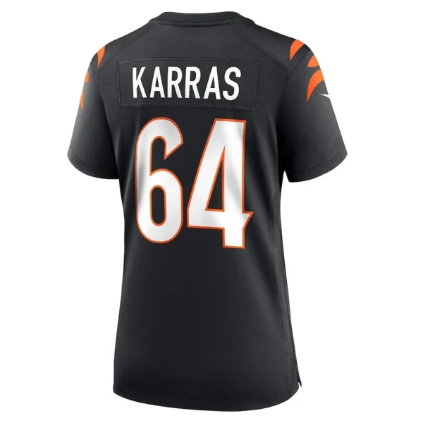 Ted karras cincinnati bengals nike womens game player jersey Black L