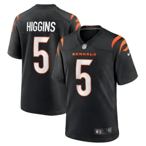 Tee higgins cincinnati bengals nike game player jersey Black