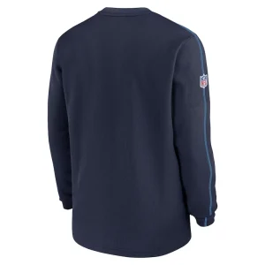 Tennessee titans nike 2024 sideline coaches long sleeve top Navy L
