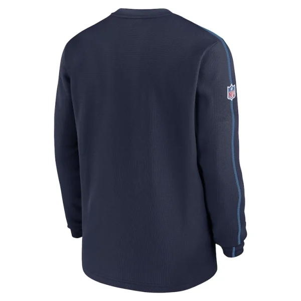 Tennessee titans nike 2024 sideline coaches long sleeve top Navy L